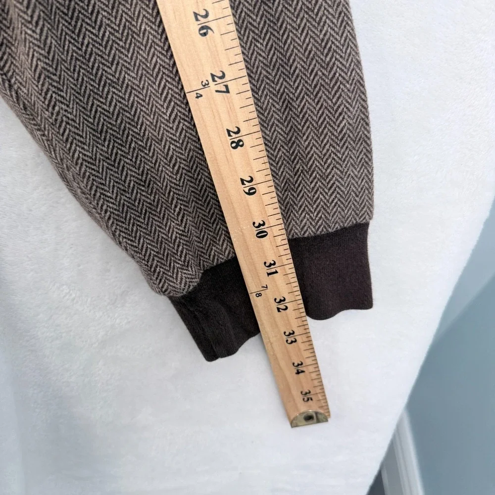 Polo Ralph Lauren Polo Shirt Mens 2XLT Tall Brown Herringbone Pony Pullover